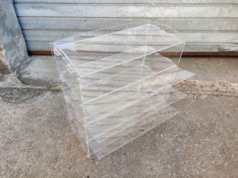 vitrina 4estantes hosteleria metacrilato 52x51x23 1u